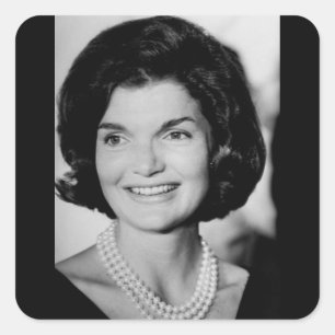 Jackie Kennedy Quadratischer Aufkleber
