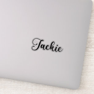 Jackie Name - Handgeschriebene Kalligrafie Aufkleber