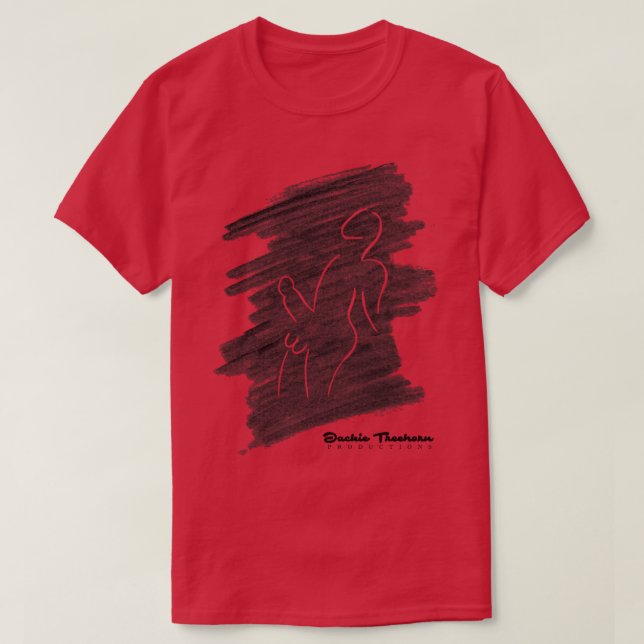 Jackie Treehorn Zeichnend T-Shirt (Design vorne)