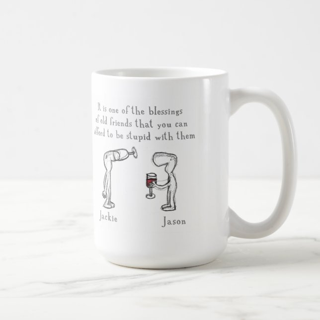 Jackie und Jason Kaffeetasse (Rechts)