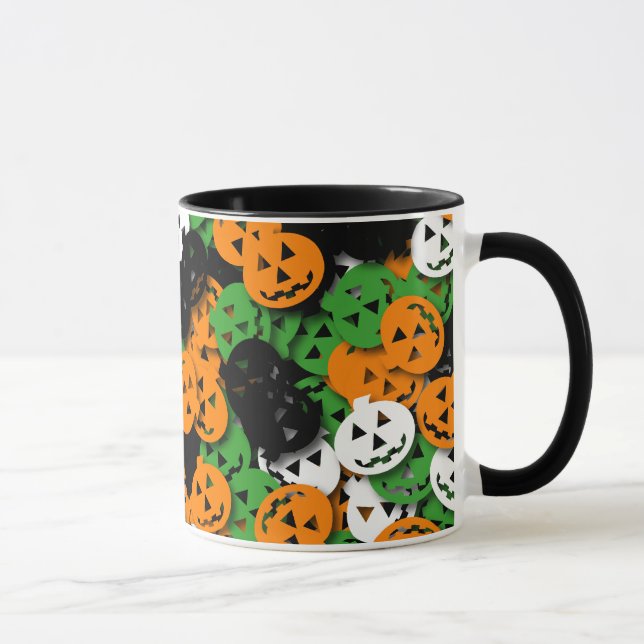 Jacko'Lantern Confetti-Tasse Tasse (Rechts)