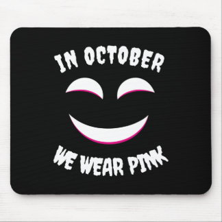 Jackolantern Halloween im Oktober Wir tragen rosa Mousepad
