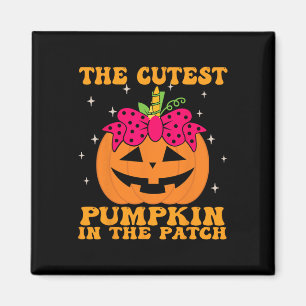 Jackolantern Halloween Pumpkin Unicorn Girl Toddle Magnet