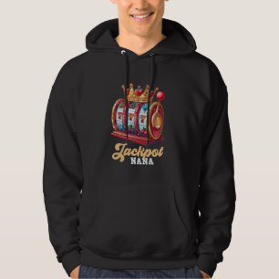JACKPOT Granny Slot Machine Gambler Casino Oma Hoodie