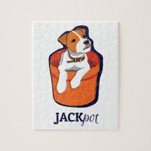"Jackpot-" Jack-Russell-Terrier-Puzzlespiel
