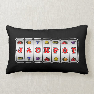 Jackpot-Spielautomat-Kissen (umgekehrt) Lendenkissen