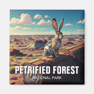 Jackrabbit im versteinerten Wald-Nationalpark Magnet