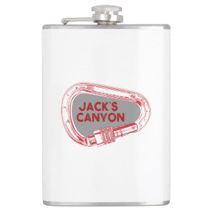 Jacks Canyon Klettersteig Carabiner Flachmann