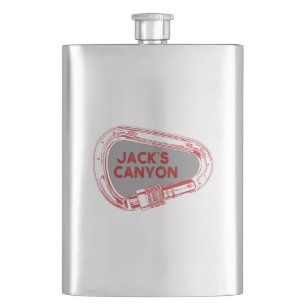 Jacks Canyon Klettersteig Carabiner Flachmann