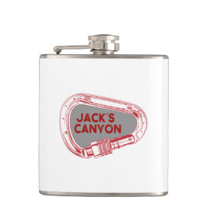 Jacks Canyon Klettersteig Carabiner Flachmann
