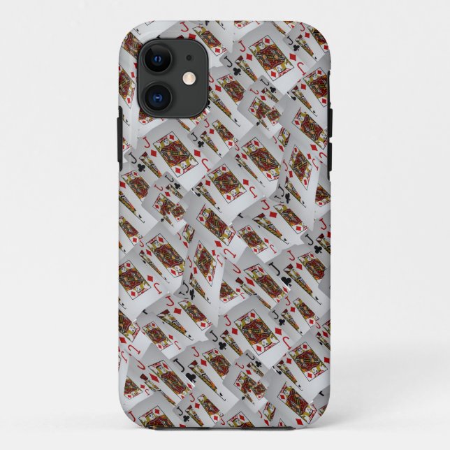 "Jack's Wild: Eine Karte der Pokerkarten" Case-Mate iPhone Hülle (Rückseite)