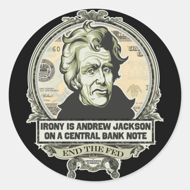 Jackson Beenden Sie das Gefüttert Stickers-Set Runder Aufkleber (Vorderseite)