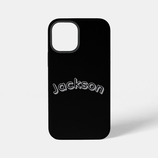 Jackson Boys Name, iPhone 12 Mini Hülle (Rückseite)