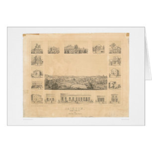 Jackson, carte panoramique 1857 (0766A) de CA