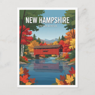 Jackson Covered Bridge New Hampshire Postkarte