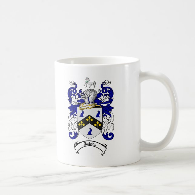 JACKSON-FAMILIENWAPPEN - JACKSON-WAPPEN KAFFEETASSE (Rechts)