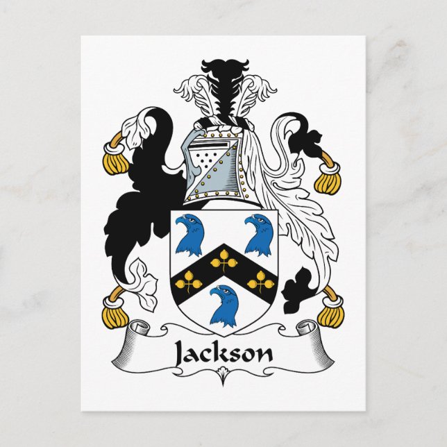 Jackson Familienwappen Postkarte (Vorderseite)