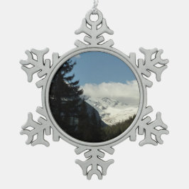 Jackson Glacier Blick auf Glacier National Park Schneeflocken Zinn-Ornament