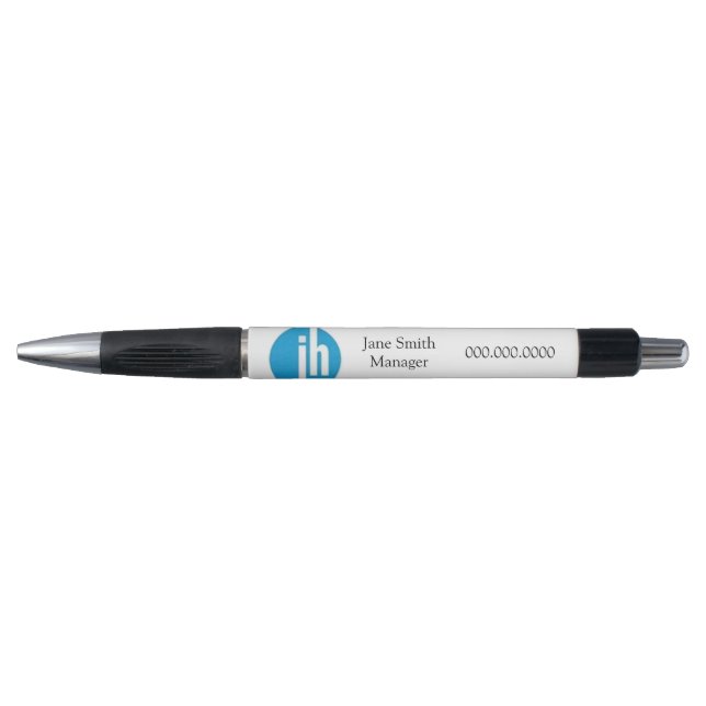Jackson Hewitt Blue Monogram Kugelschreiber (Vorderseite)