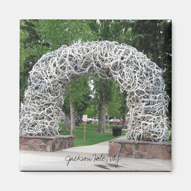 Jackson Hole Antler Arch Magnet (Vorne)