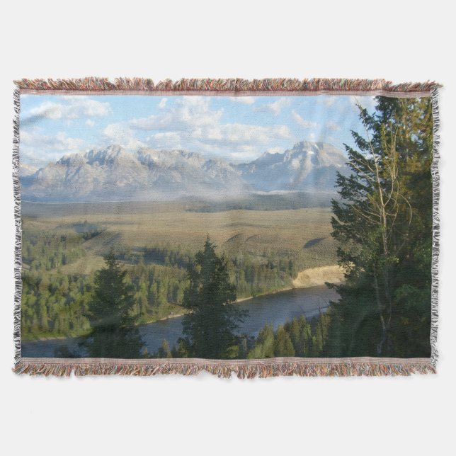 Jackson Hole Berge und Fluss Decke (Vorderseite)