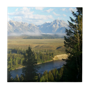 Jackson Hole Berge und Fluss Fliese