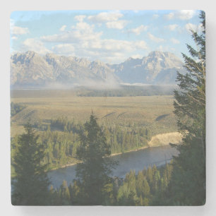 Jackson Hole Berge und Fluss Steinuntersetzer