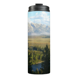 Jackson Hole Berge und Fluss Thermosbecher