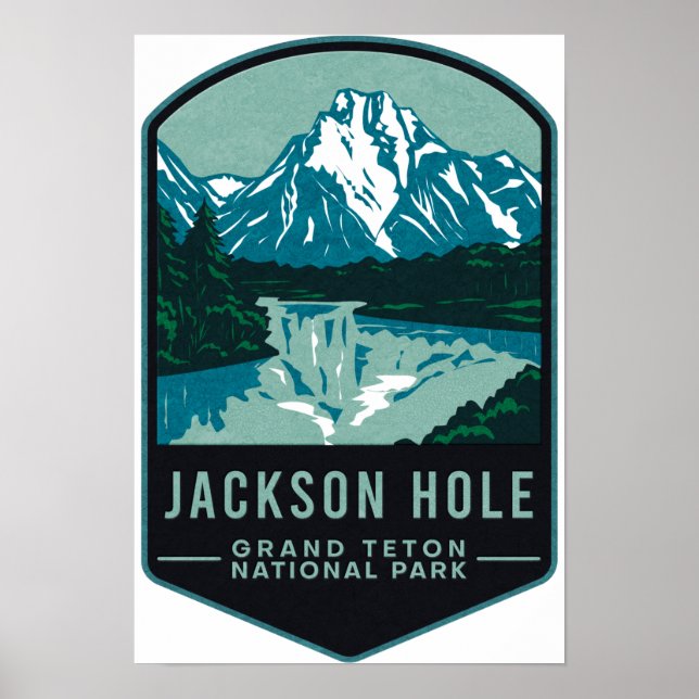 Jackson Hole Grand Teton National Park Poster (Vorne)