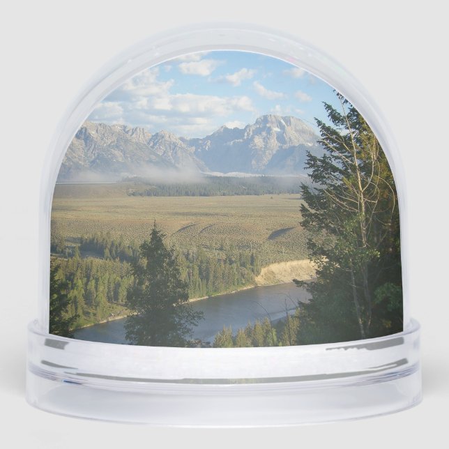 Jackson Hole Mountains and River Schneekugeln (Vorderseite)