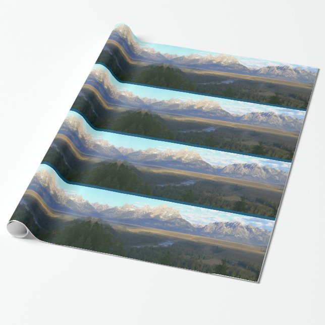 Jackson Hole Mountains (Grand Teton National Park) Geschenkpapier (Ungerollt)