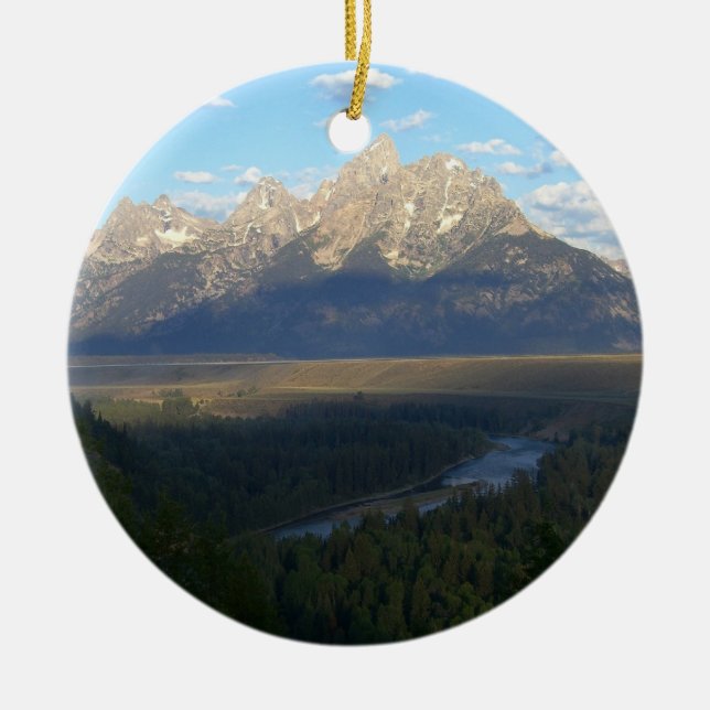 Jackson Hole Mountains (Grand Teton National Park) Keramikornament (Vorne)
