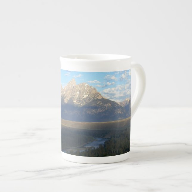 Jackson Hole Mountains (Grand Teton National Park) Prozellantasse (Vorderseite Rechts)
