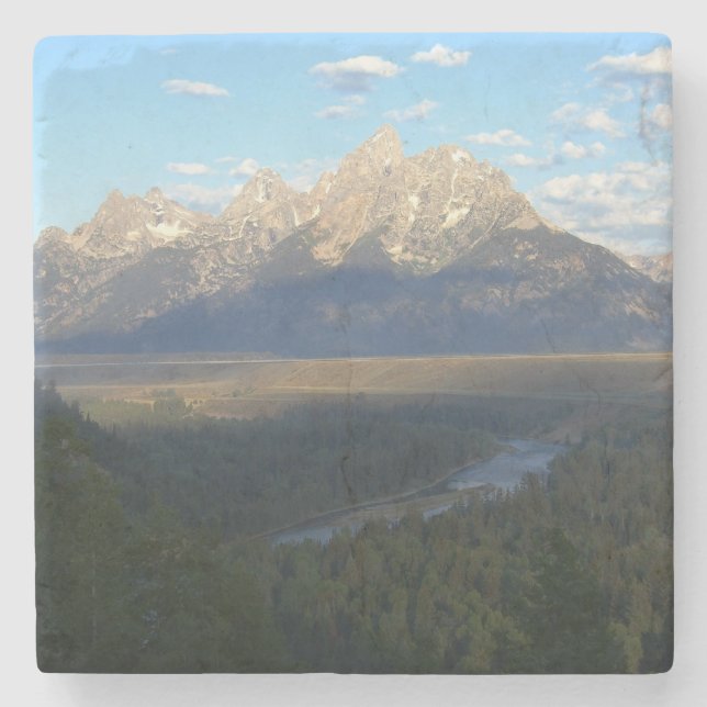 Jackson Hole Mountains (Grand Teton National Park) Steinuntersetzer (Vorderseite)