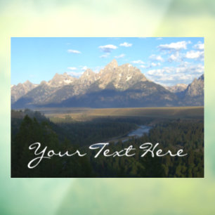 Jackson Hole Mountains (Grand Teton Nationalpark) Fensteraufkleber