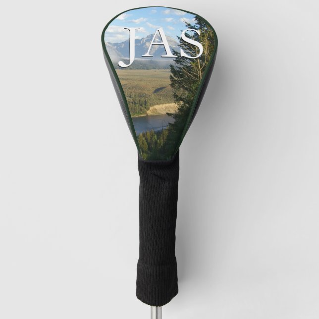 Jackson Hole Mountains und Fluss Golf Headcover (Vorderseite)