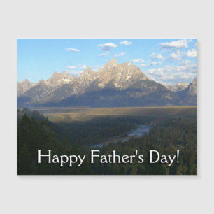 Jackson Hole Mountains Vatertag Card Magnetkarte