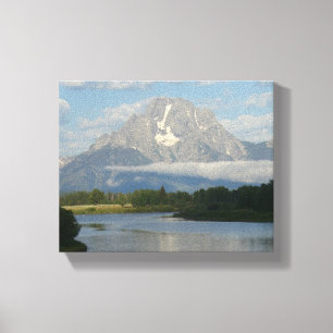 Jackson Hole River im Grand Teton National Park Leinwanddruck