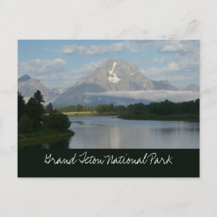 Jackson Hole River im Grand Teton National Park Postkarte