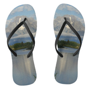 Jackson Hole River im Grand Teton Nationalpark Flip Flops