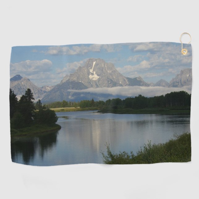 Jackson Hole River im Grand Teton Nationalpark Golfhandtuch (Horizontal)