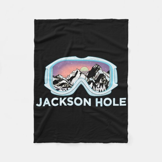 Jackson Hole Ski Design Jackson Hole Fleecedecke (Vorderseite)