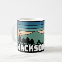 Jackson Hole WY Aufkleber Tasse