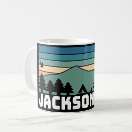 Jackson Hole WY Aufkleber Tasse