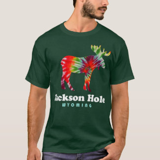 Jackson Hole Wyoming Elche Gefärbte Krawatte Grand T-Shirt