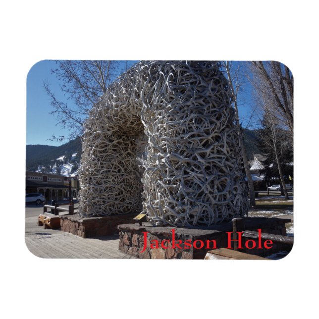Jackson Hole Wyoming Geweihbögen  Magnet (Horizontal)