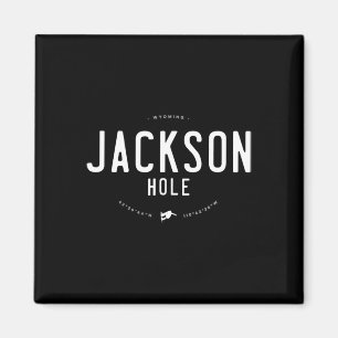 Jackson Hole Wyoming Graphic Distressed Vintag Sn Magnet