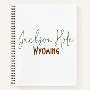 Jackson Hole, Wyoming Reise-Souvenir Notizbuch