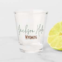 Jackson Hole, Wyoming Reiseandenken Schnapsglas