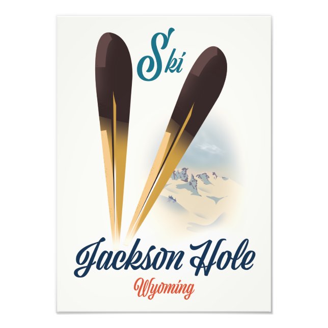 Jackson Hole Wyoming Ski Poster (Vorne)